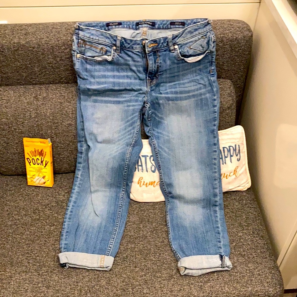 Capri denim pants